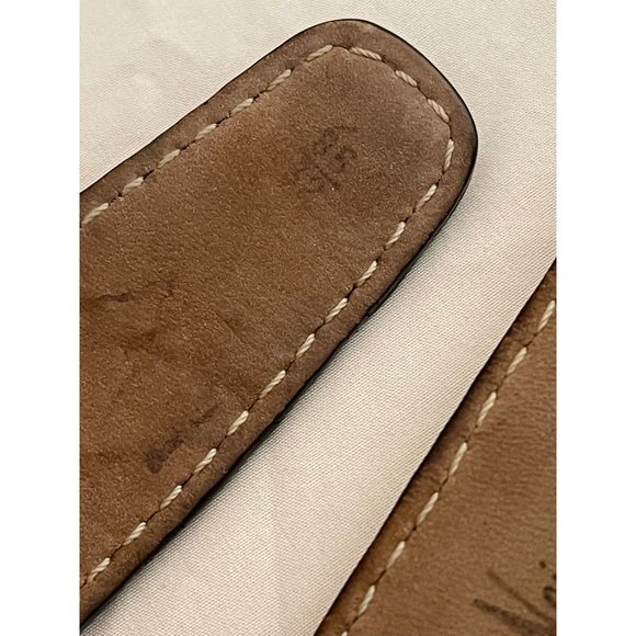 Neiman Marcus Vintage Brown Italian Genuine Crocodile Belt - Size 85/32 - Picture 11 of 13